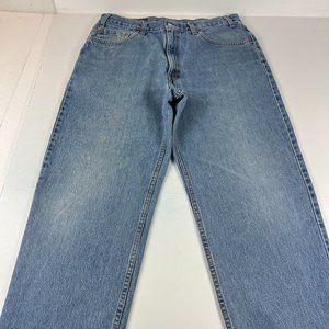 VTG Levi's Jean Men 33x30* 550 Relaxed Straight Blue Fade Cotton Denim Tag 36x30